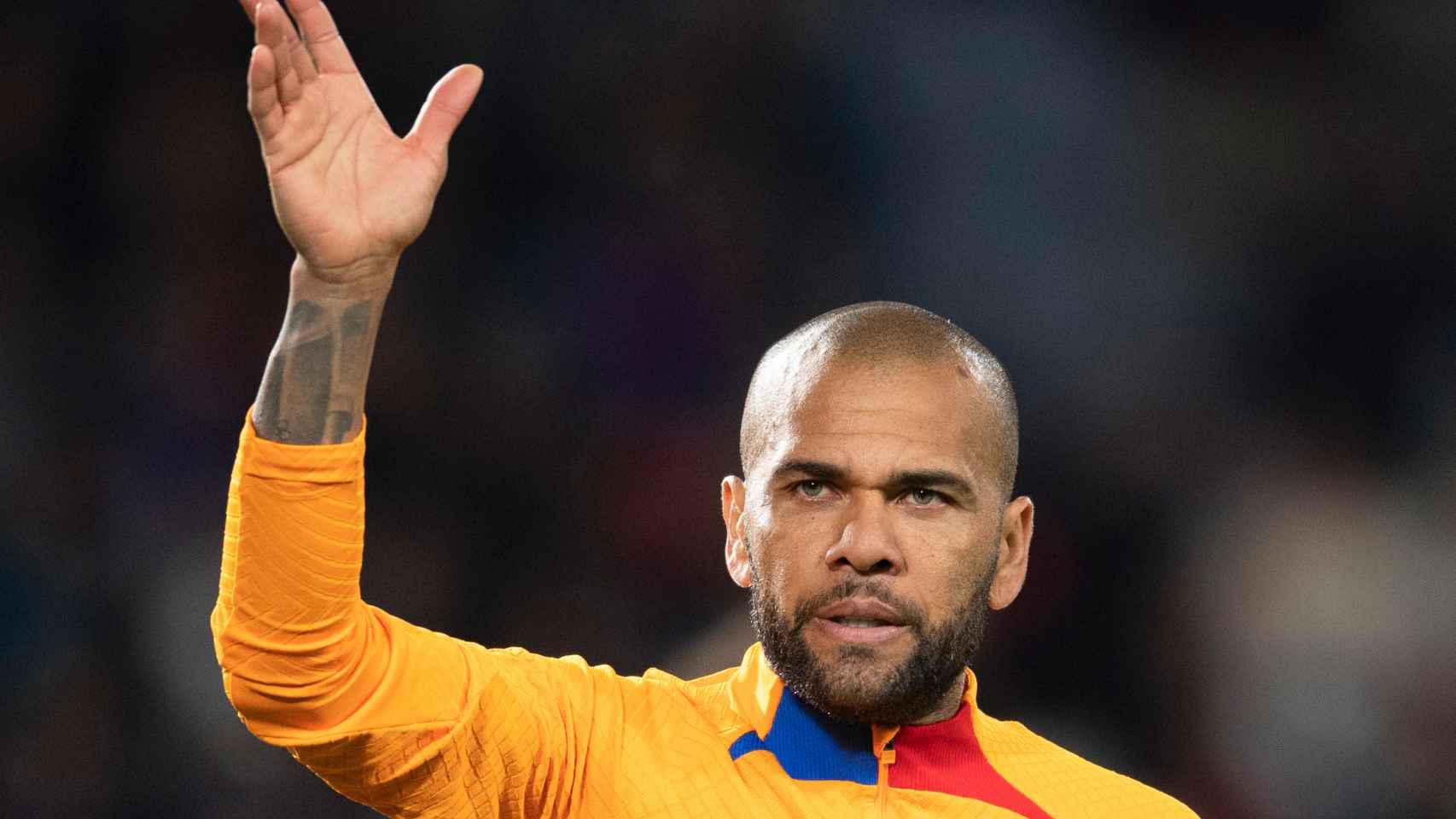 Dani Alves en su etapa en el Barça