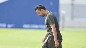 Xavi Hernández, saliendo a entrenar en la Ciutat Esportiva Joan Gamper / REDES