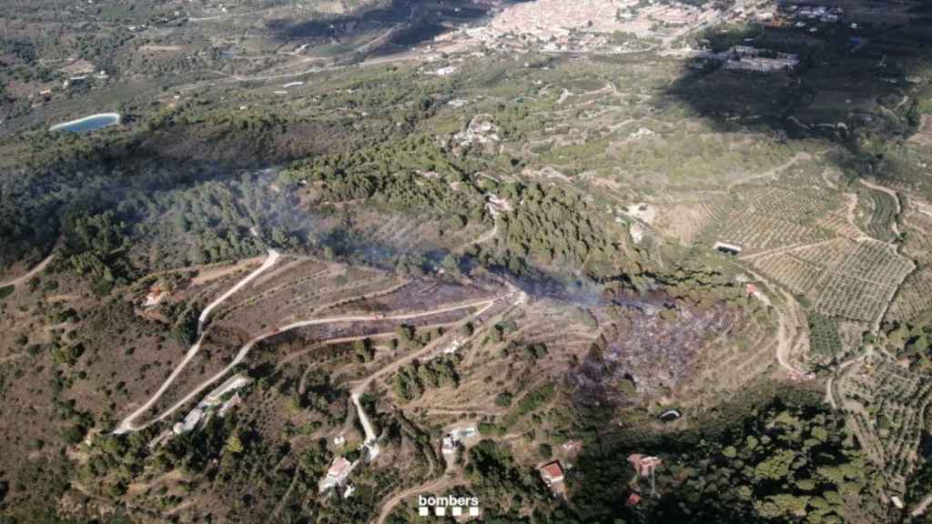 Incendio en Selva del Camp