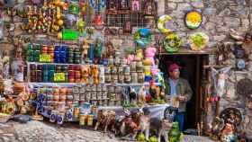 Tienda de cerámica tradicional mexicana