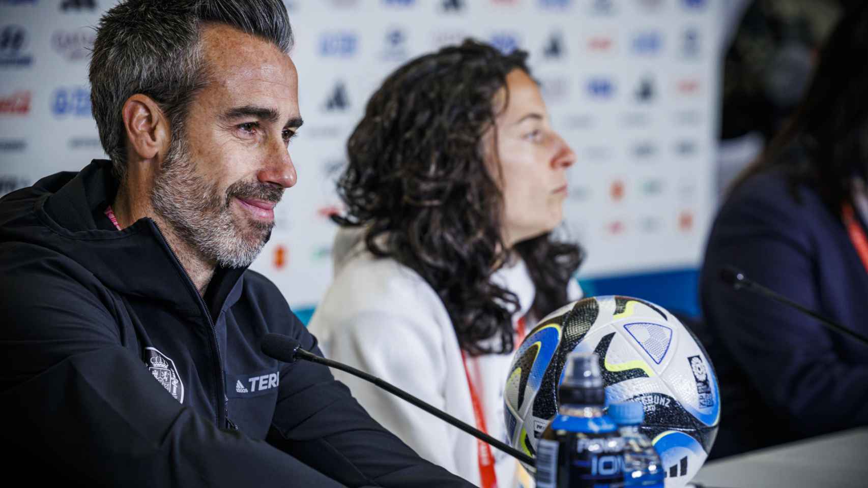 Jorge Vilda, durante una rueda de prensa previa a un partido de España en el Mundial / EFE