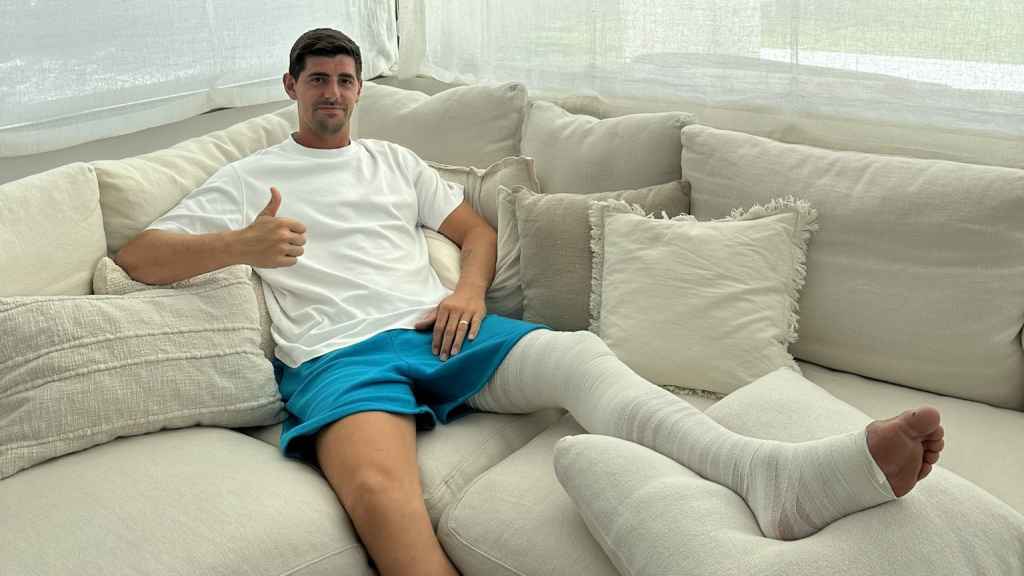 Thibaut Courtois ya descansa en su casa tras su grave lesión