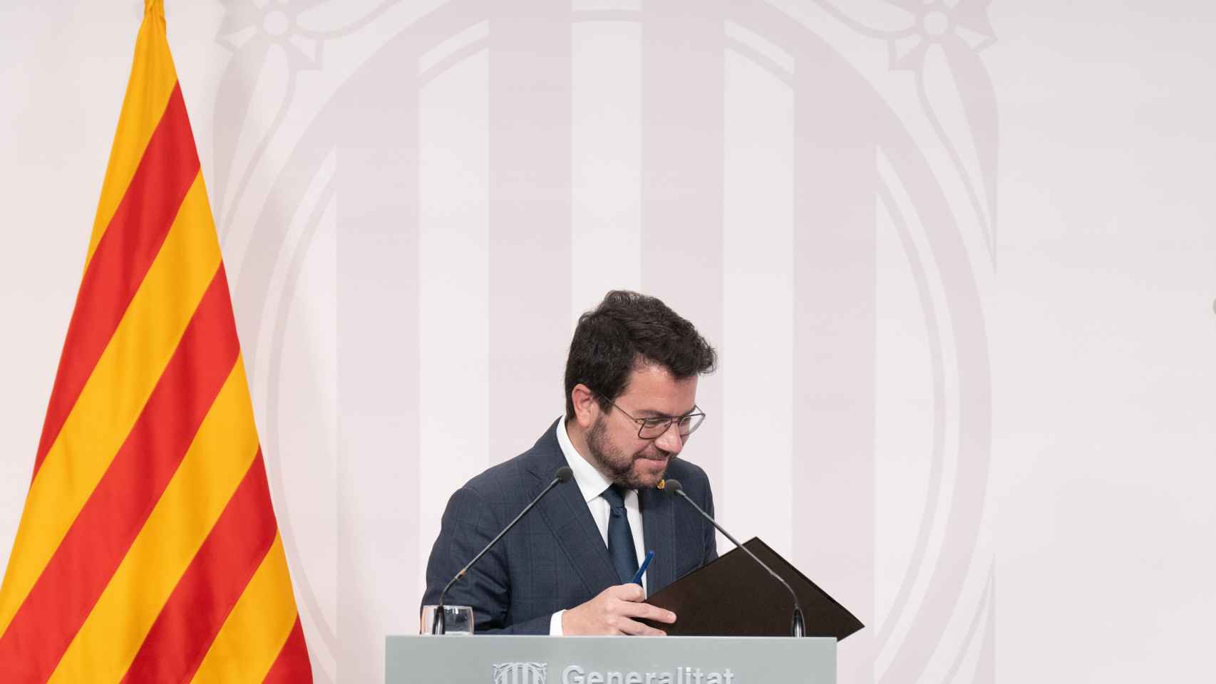 El president de la Generalitat, Pere Aragonès