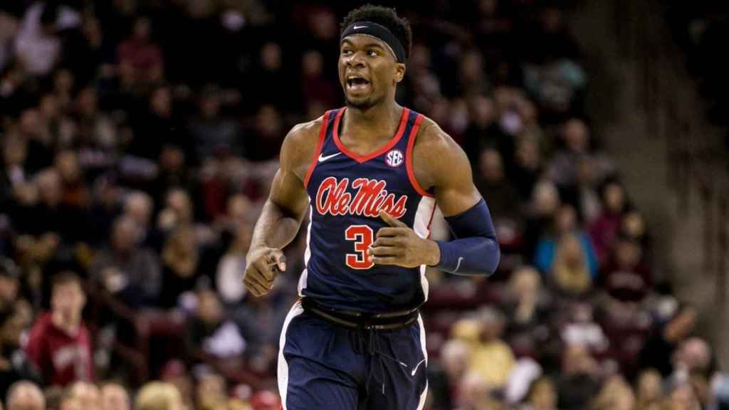 Terence Davis, en un partido de la NBA