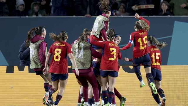 Las jugadoras españolas, eufóricas tras ganar a Suecia