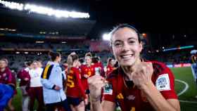 Aitana Bonmatí, celebrando el pase de España a la final del Mundial femenino / RFEF