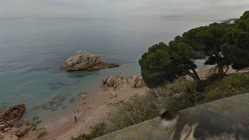 Playa de la Rocagrossa, en Sant Pol de Mar