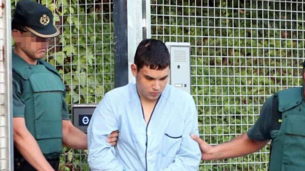 Mohamed Houli Chemlal, el terrorista herido en la explosión de Alcanar, durante su traslado a la Audiencia Nacional