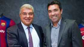 Joan Laporta y Deco formalizan el fichaje del nuevo director deportivo del Barça