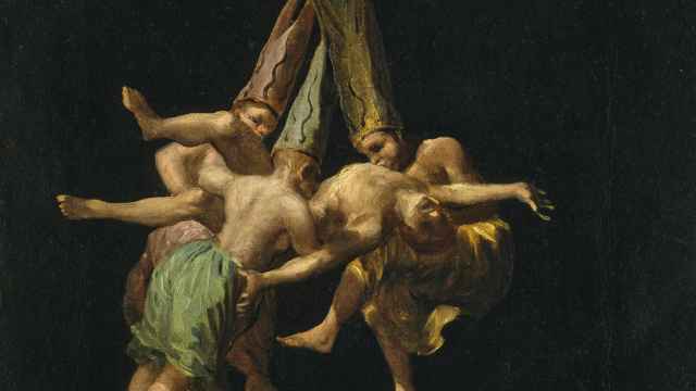 Detalle del 'Vuelo de brujas', de Goya