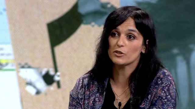 Sílvia Orriols, alcaldesa de Ripoll, en un programa de televisión