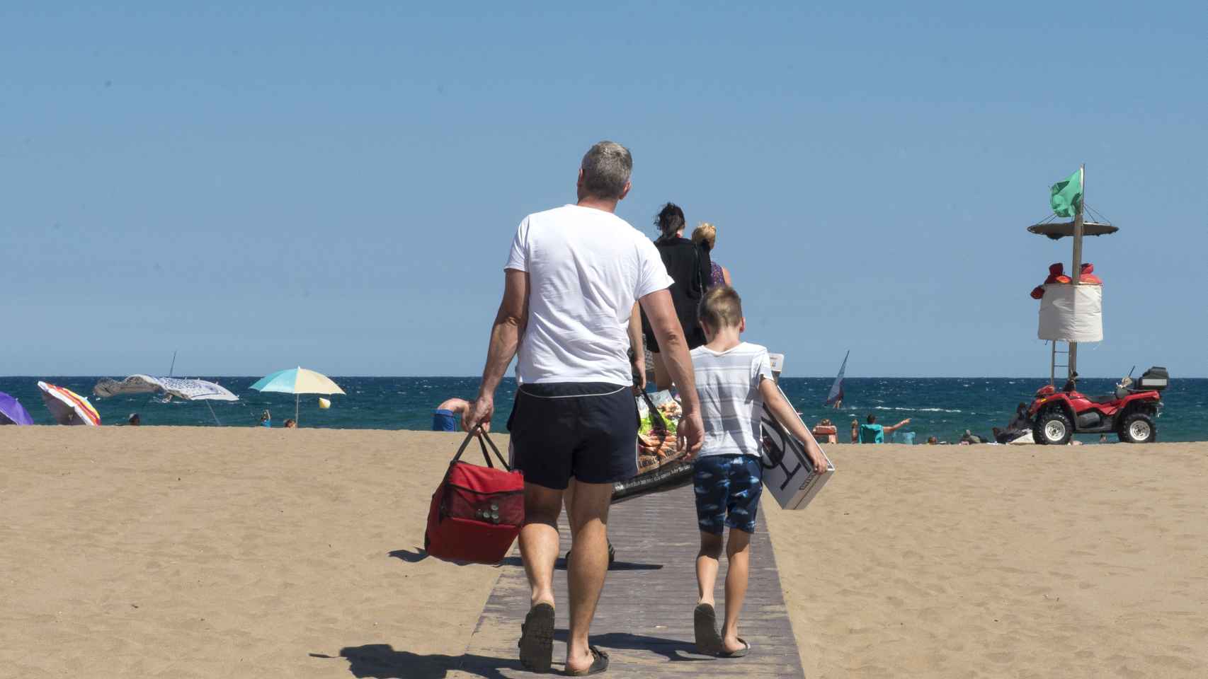 Playa de Sant Pere Pescador, a 9 de agosto de 2023, en Sant Pere Pescador, Girona