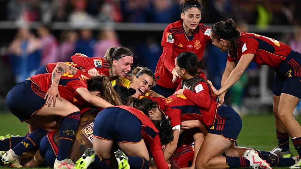 Las futbolistas españolas celebran su hazaña en el Mundial