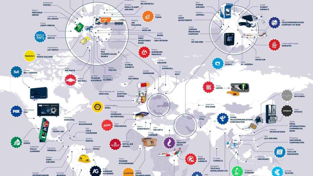 Mapa de marcas odiadas