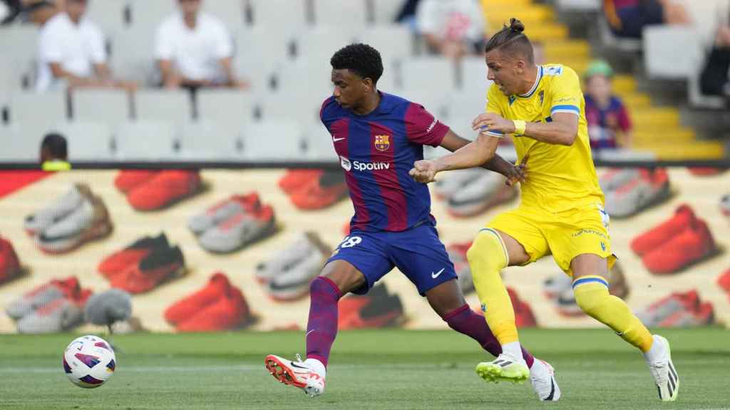 Balde y Alejo, en un lance del partido