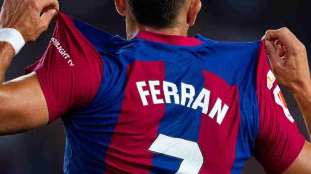 Ferran Torres celebra su gol ante el Cadiz