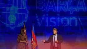 Laporta, en la presentación de Barça Vision, el negocio digital del club azulgrana