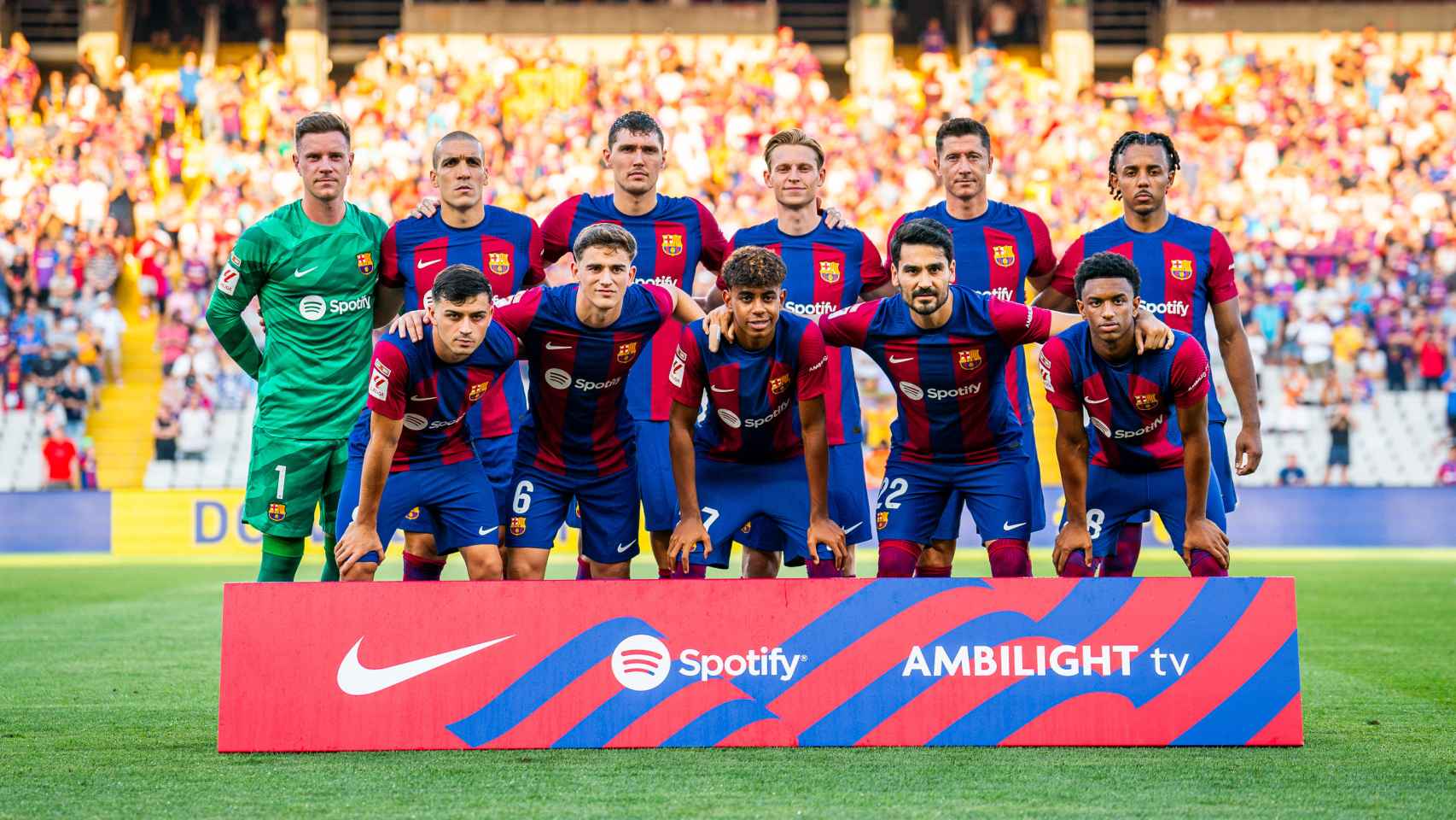 Alineación titular del Barça contra el Getafe en Montjuïc