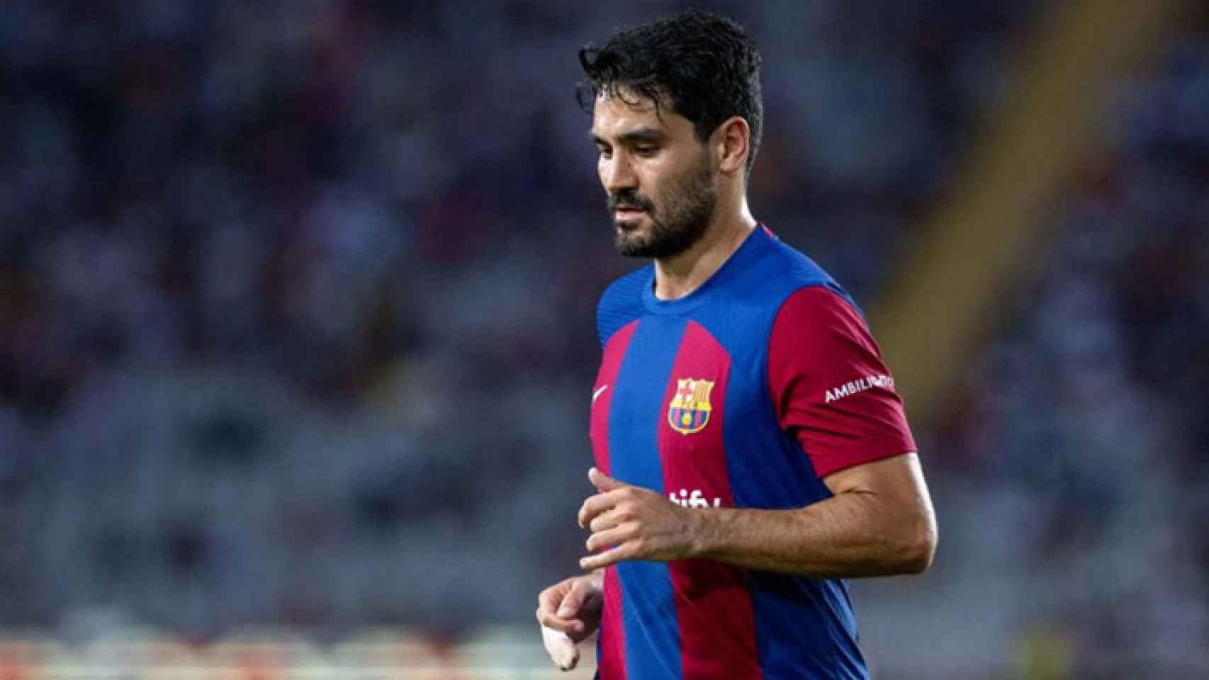 Gundogan, durante el triunfo del Barça contra el Cádiz