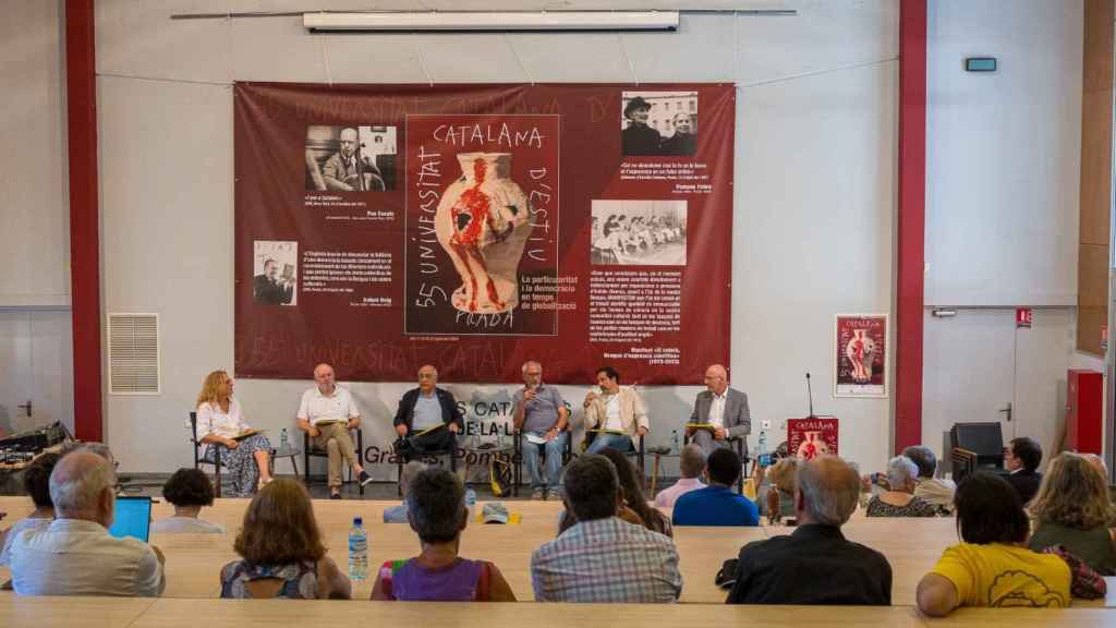 El consejero Quim Nadal en la Universitat Catalana d'Estiu