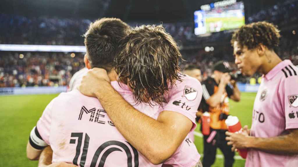 Leo Messi festeja el pase a la final de la U.S Open Cup