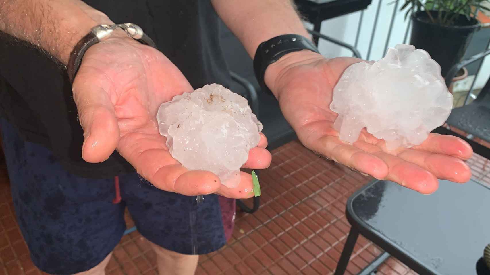 Bolas de granizo en Tarragona