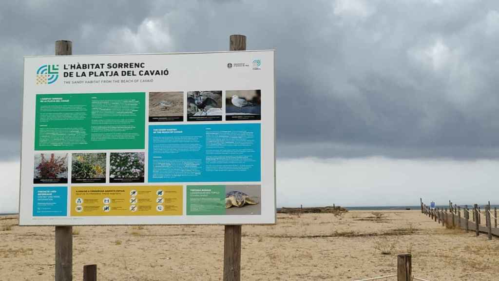 Playa del Cavaió, en Arenys de Mar (Barcelona)