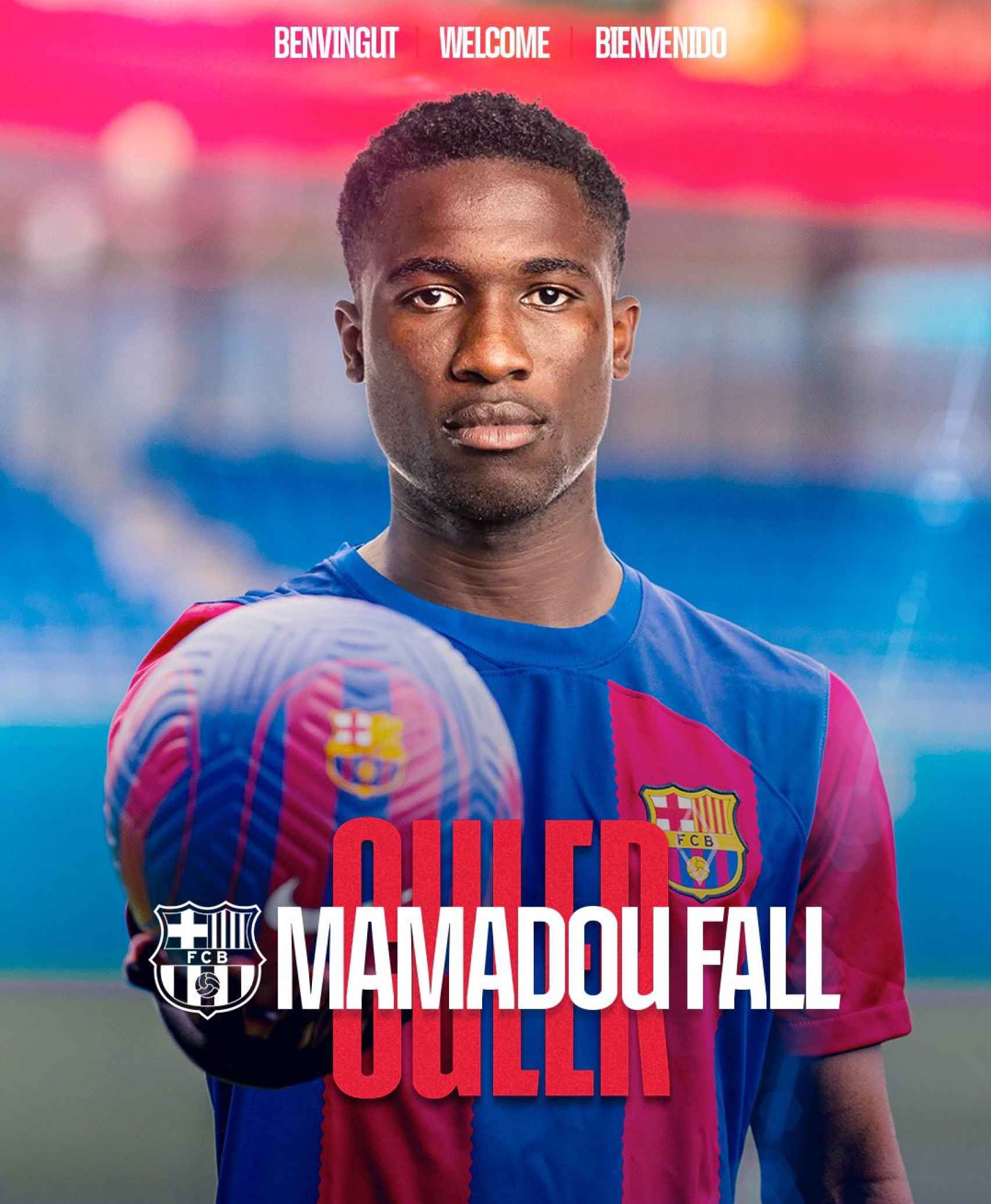 El Barça presenta el fichaje de Mamadou Fall