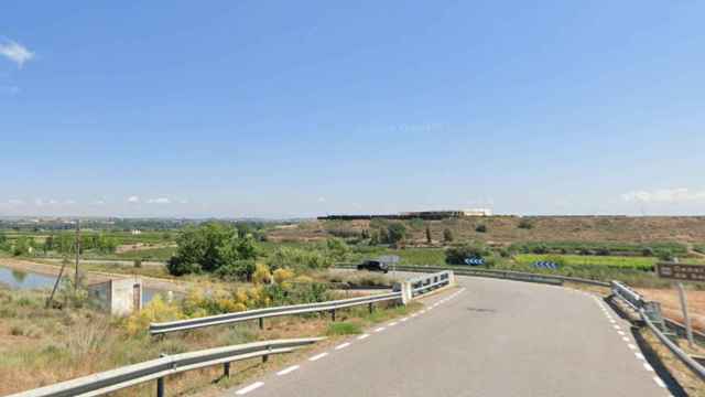 Carretera C-230a en Sudanell (Lleida)