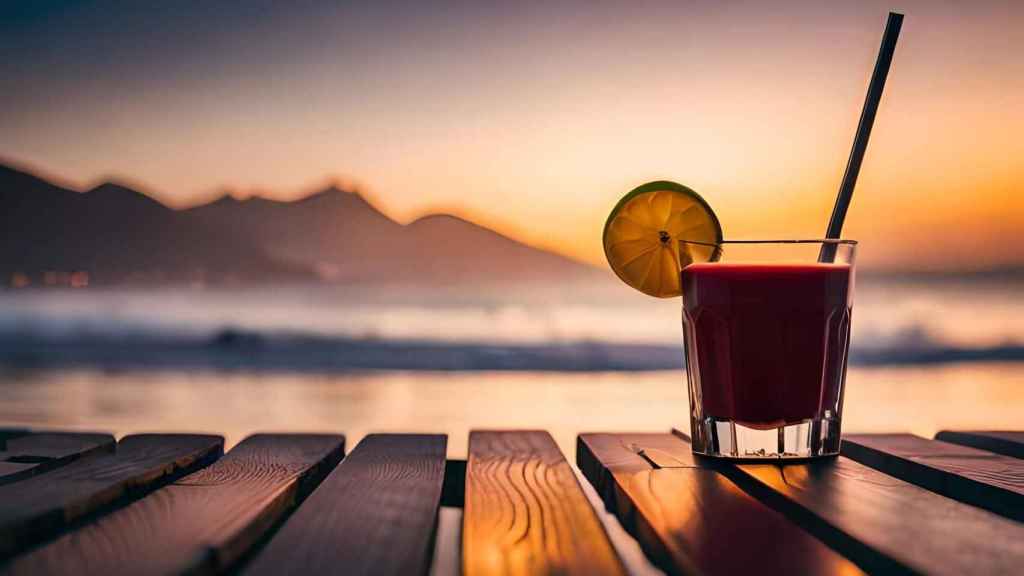 Coctel al atardecer