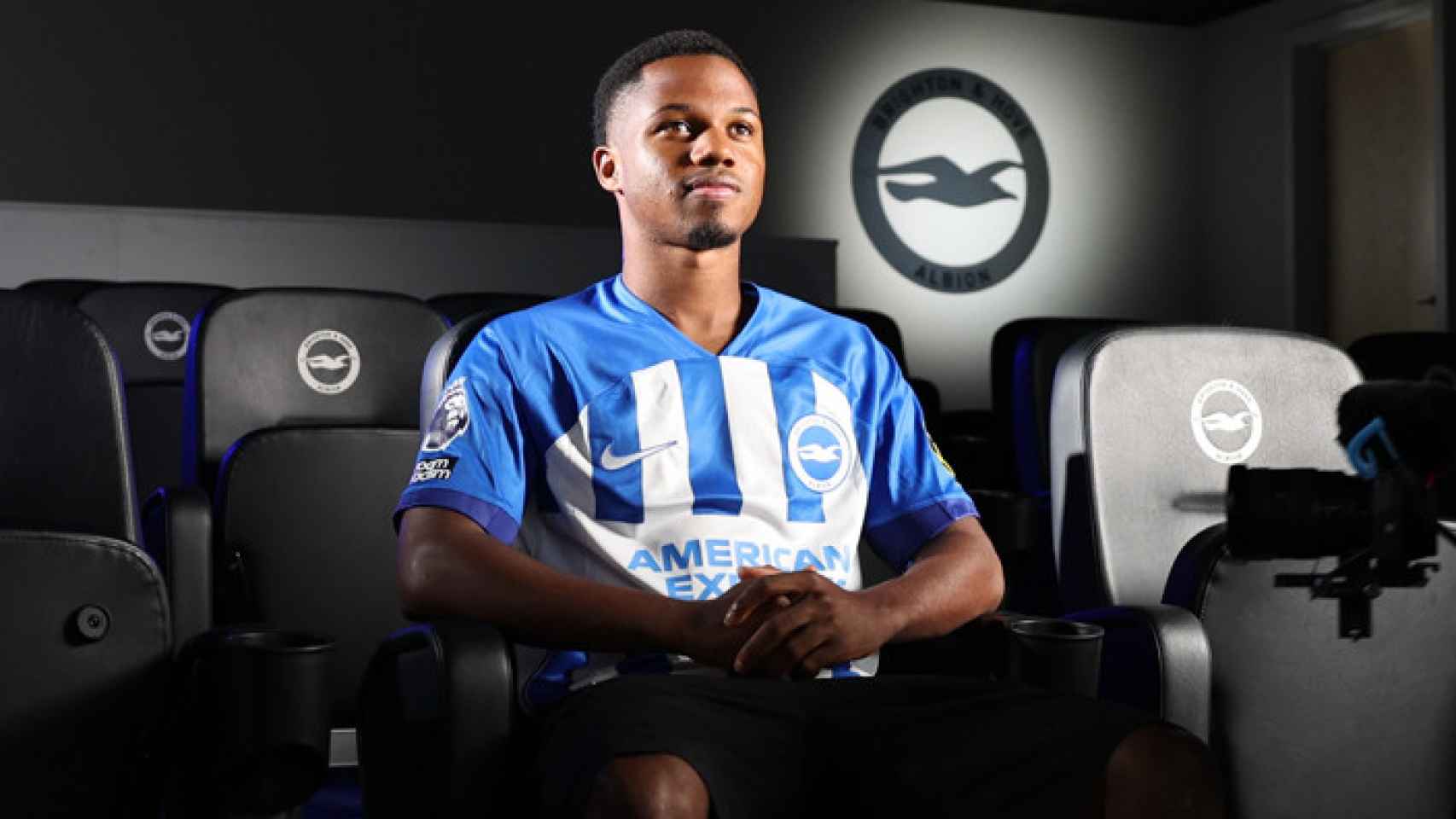 Ansu Fati, en su presentación con el Brighton de la Premier League