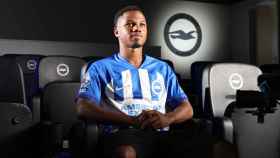 Ansu Fati, en su presentación con el Brighton de la Premier League