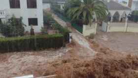 Imagen de los efectos de la DANA en Alcanar