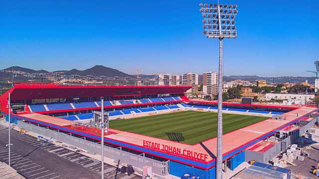 Imagen aérea del Estadi Johan Cruyff en la Ciutat Esportiva