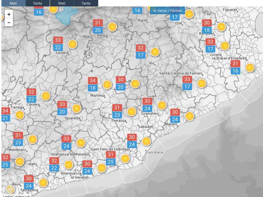 Previsión del Meteocat para este martes 5 de septiembre