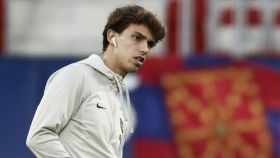 Joao Félix, antes del partido del FC Barcelona contra Osasuna