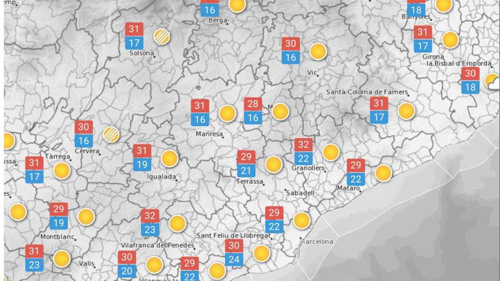 Previsión del Meteocat para este miércoles 6 de septiembre