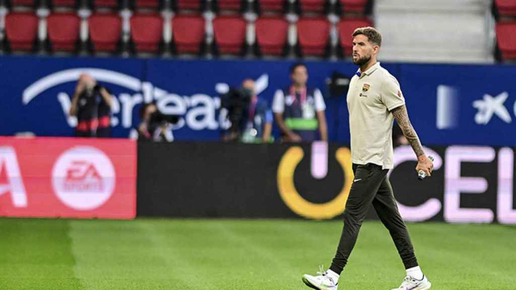 Iñigo Martínez, antes de debutar con el Barça en El Sadar