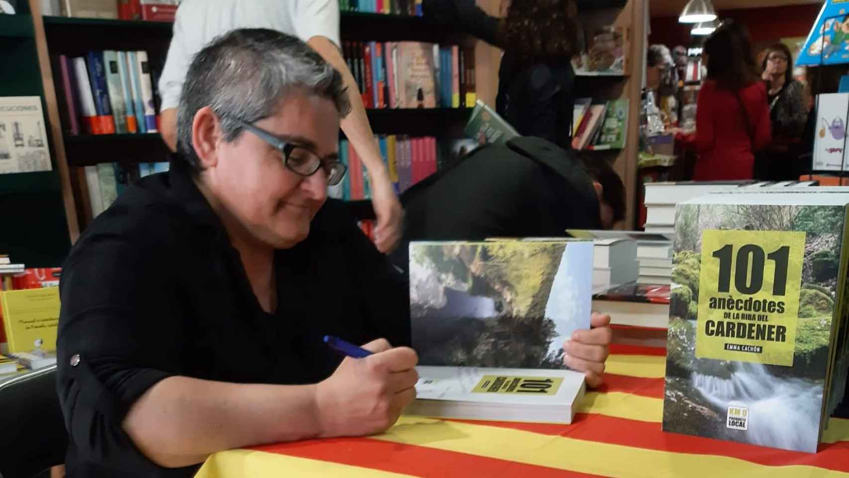 Emma Cachón, autora de llibro '101 anècdotes de la riba del Cardener'