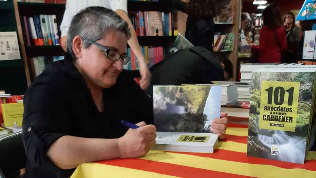 Emma Cachón, autora de llibro '101 anècdotes de la riba del Cardener'