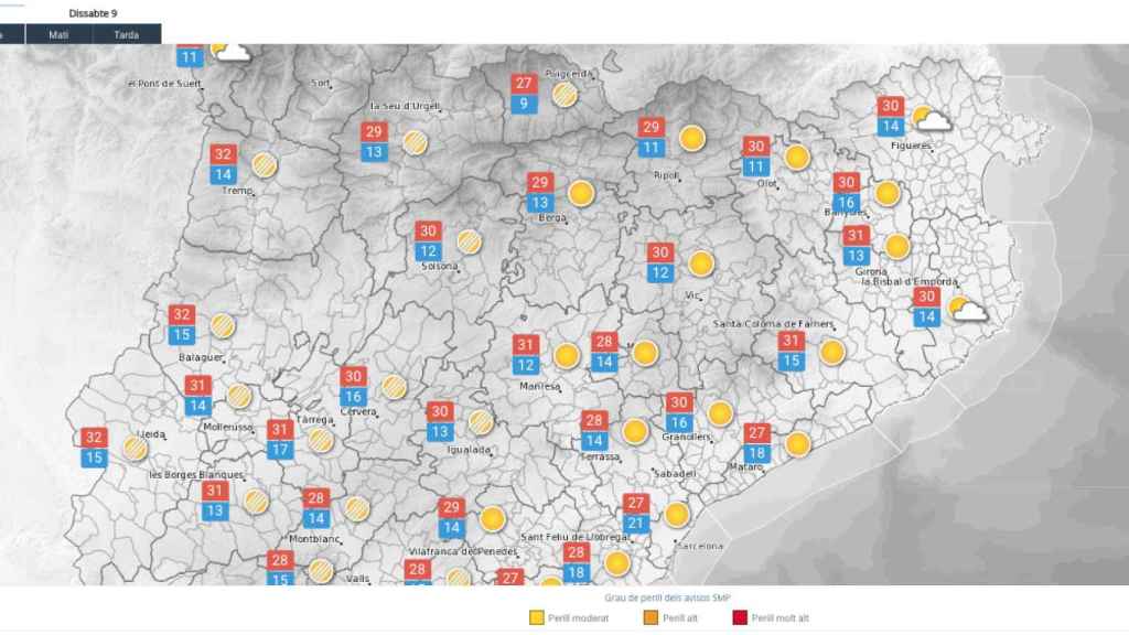 Previsión del Meteocat para este viernes 8 de septiembre