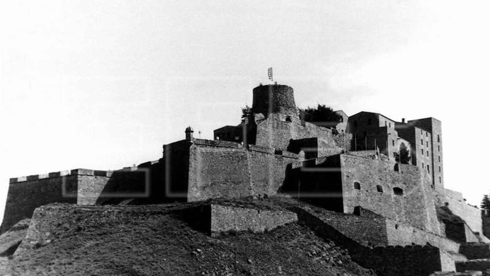 Foto histórica del castillo de Cardona