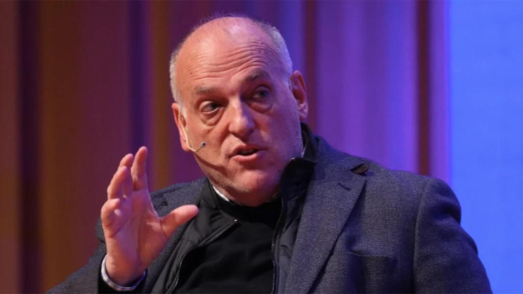 Javier Tebas, durante una entrevista en una imagen de archivo