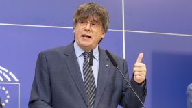 El expresidente de la Generalitat, Carles Puigdemont, participa en una conferencia