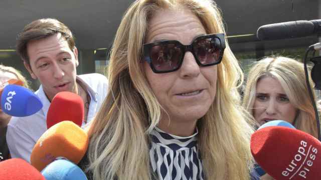 Arantxa Sánchez Vicario saliendo del juzgado en Barcelona