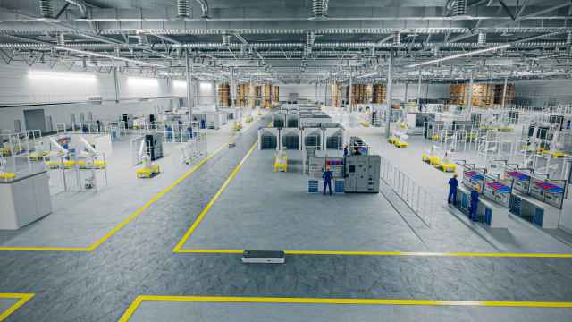 Futuro aspecto del centro de robótica de ABB en Västerås (Suecia)