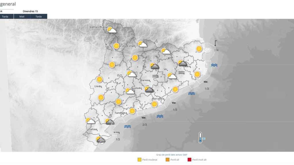 Previsión del Meteocat para este jueves 14 de septiembre