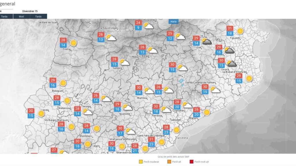 Previsión del Meteocat para este jueves 14 de septiembre