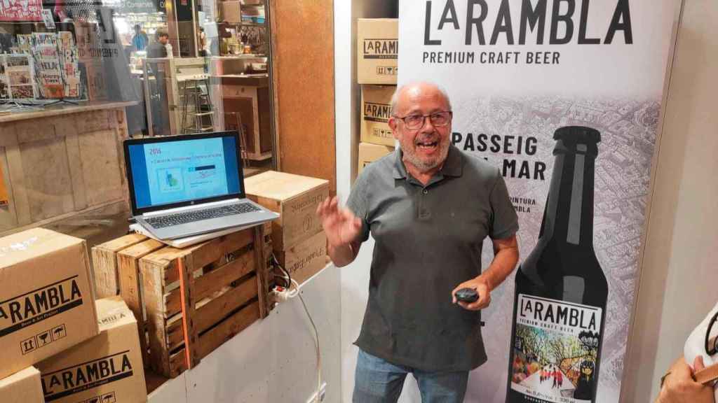 Presentación de La Rambla, la cerveza lager de La Boquería