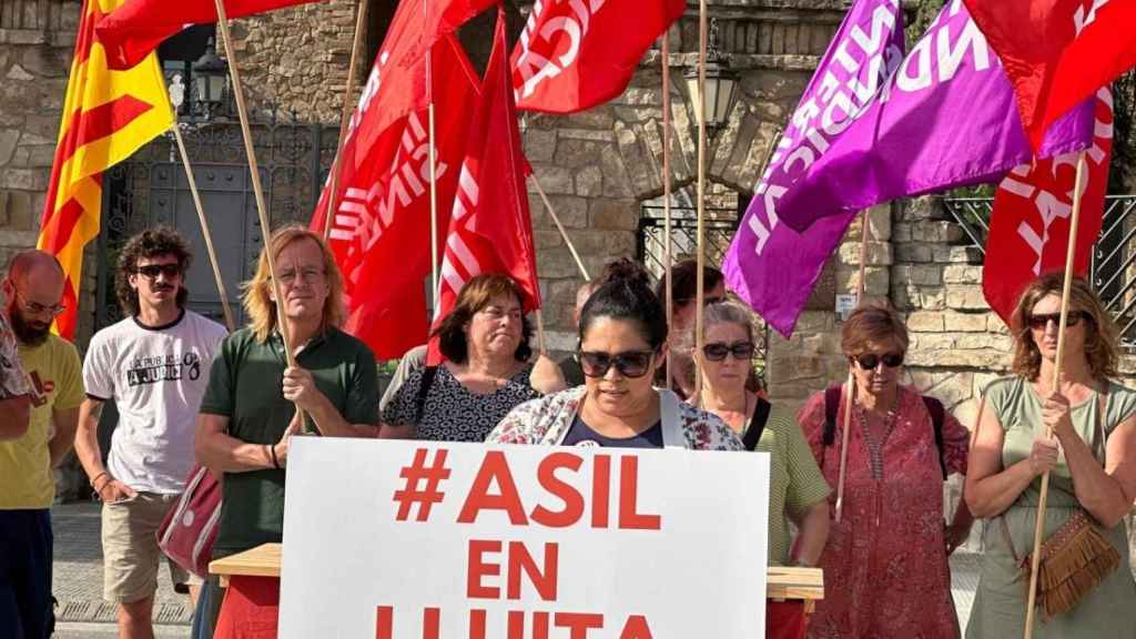 Una protesta de la Intersindical